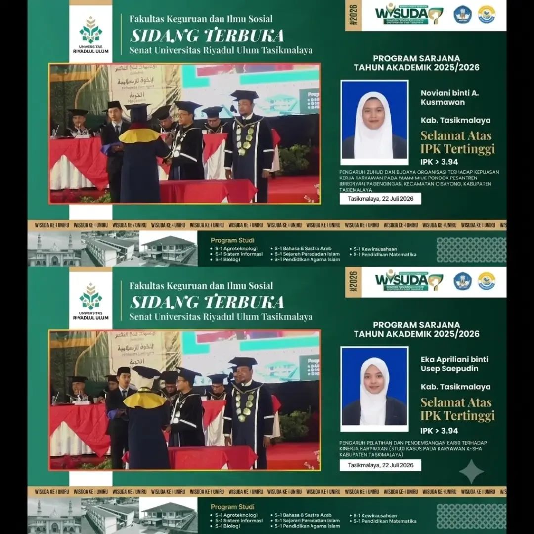 Lulusan Terbaik Fakultas Keguruan dan Ilmu Sosial